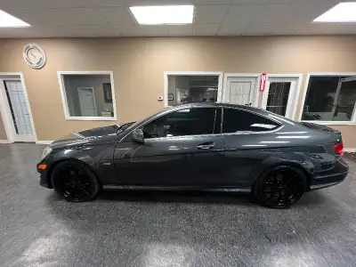 2012 Mercedes Benz C 350 Coupe ! Beautiful dark steel grey exterior with black leather interior, com...