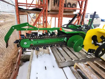 36" Trencher, 3PT, Never Been Used. Off of 2021 John Deere 1025R. At Rosetown Dealership. Call or Te...