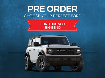 Hello. This tough 2027 Ford Bronco Big Bend is for sale now. This SUV has an Automatic transmission...