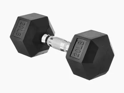 Rubber Hex Dumbbell - Cast Iron - New in Box · Free Ship, View more