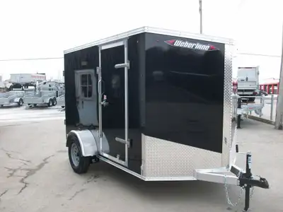 Remorque cargo Aluminium neuve 6' x 10' V-nose 1 essieu 3500lb. verin avant 6' de haut interieur cot...