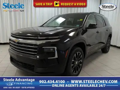 With premium touches and practical versatility, our 2026 Chevrolet Traverse LT AWD in Mosaic Black M...