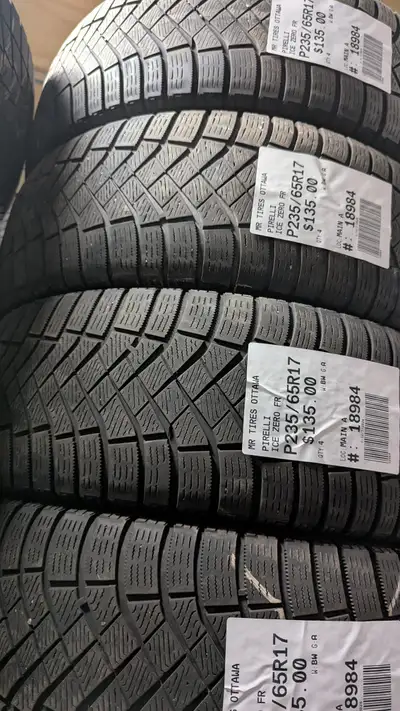 SET OF 4X P235/65R17 235/65/17 PIRELLI ICE ZERO FR (winter tire) TAG#18984 ** Please read details be...