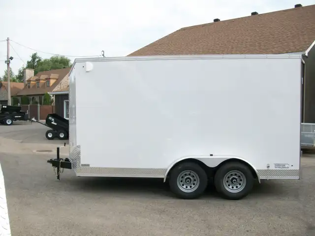 2025 Weberlane Cargo 7' x 14' v-nose 2 essieux 5200lb glissiere  in Cargo & Utility Trailers in Laval / North Shore - Image 7