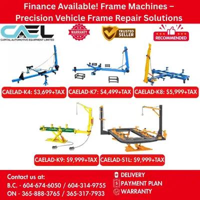 New CAEL Frame Machines Auto Body Equipment Certified &Warranty &Finance 3,699 CAEL Frame Machines P...
