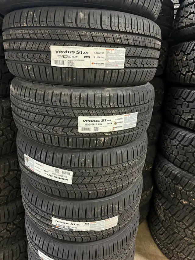 235/55R17 HANKOOK VENTUS S1 ALL SEASON TIRES ! FULL SET PRICE! in Tires & Rims in Markham / York Region - Image 2