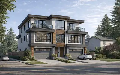 FULLY SERVICED 6888 sqft DUPLEX LOT, Ready to Build! nestled on the edge of Fraser Heights. Boasting...