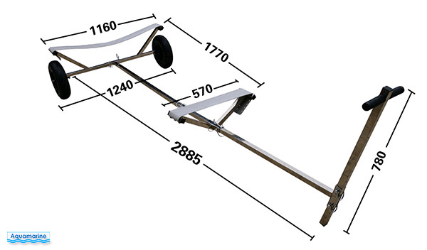 Brand New, Boat Hand Launching Trailer Dolly - Stainless 300lb's in Boat Parts, Trailers & Accessories in St. Albert - Image 2