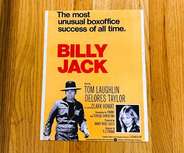 1971 Tom Laughlin Billy Jack Framed Poster in Arts & Collectibles in Calgary - Image 3
