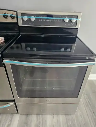 FAST SELLER Whirlpool 30" Stainless Steel Electric Ceramic Stove, View more