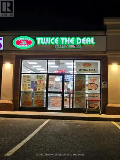 Turnkey Franchise Opportunity - Twice The Deal Pizza, Guelph This well-established pizza franchise,...