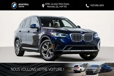 Découvrez ce magnifique véhicule d'occasion BMW X3 xDrive30i, affichant un bas kilométrage de seulem...