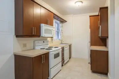 Akelius two bedroom apartment for rent. Located near Ave Van Horne in the Cote-des-Neiges neighborho...