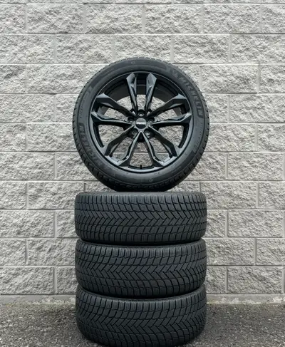 Winter Michelin X-Ice Snow SUV 21 Tires And "Alkatec" RWC 950 Italian Engineering Black 21 Inch Whee...