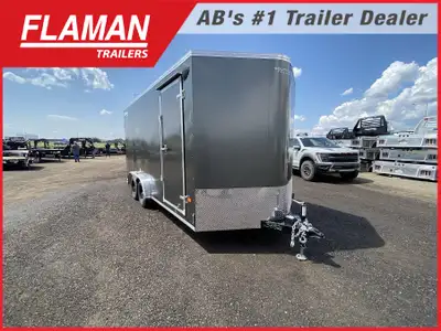 2026 ROYAL 7.5'X16' + 2' V-NOSE CARGO TRAILER Color: Charcoal (2) 3500lb Lippert Spring Axles Tires:...