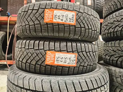 A pair of good used P185/65R15 Pirelli Ice zero Winter install and balance $220 Loose purchase $90 e...