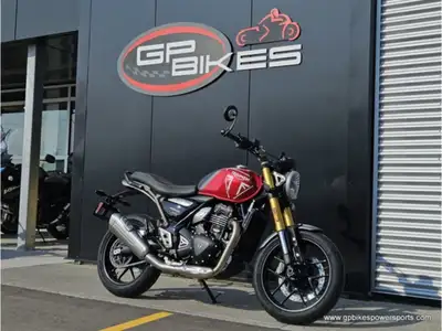 No money down. Credit approved in minutes* OACJust...CLICK HERE The Speed 400 brings Triumph’s unmis...