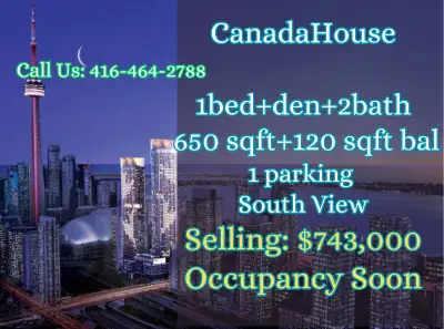 Discover Canada House: Your Ideal Urban Retreat! ️ 1 Bedroom + Den + 2 Bathrooms 650 sqft of stylish...