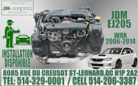 Moteur WRX Turbo 06 07 08 09 10 11 12 13 14 JDM EJ205 Engine