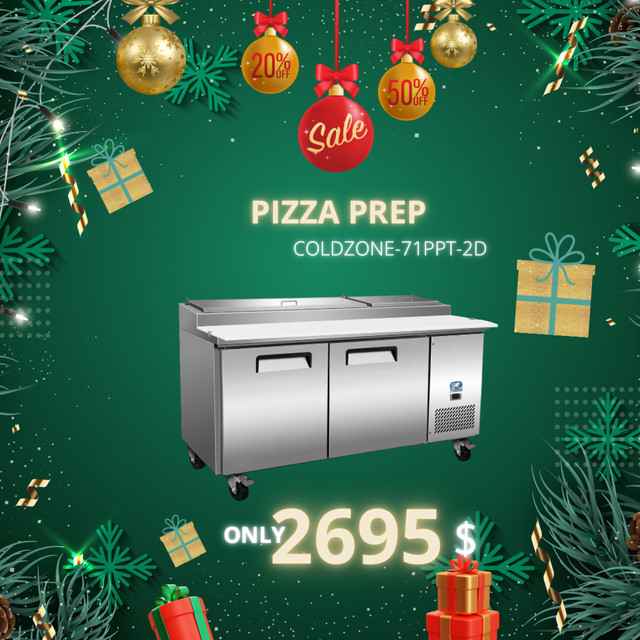 Brand New Pizza prep Refrigerated 71" COLD ZONE $2695 Alberta in Other Business & Industrial in Calgary