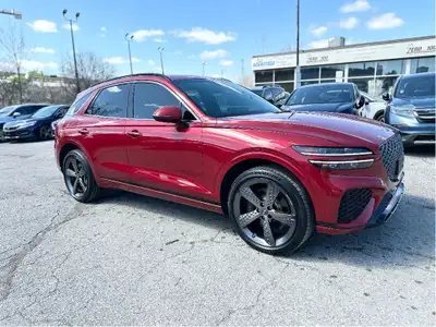 2022 Genesis GV70 AWD 3.5T Sport 1 Owner Clean Carfax Red Interior Ambient Lighting, Massage Seats,...
