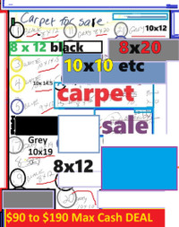 8 carpets to sell $90 to 200 max! Cash deal lets go