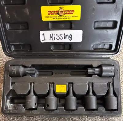 Ultra Pro Impact Socket Set Torx Bits - 8pc Set (Missing T30), View more