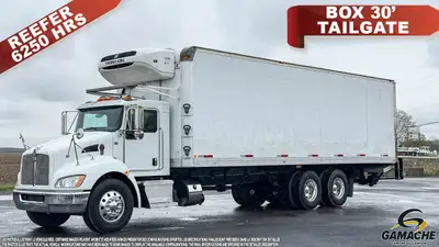 Heavy truck / Camion lourd - # STOCK: C-37124 2019 KENWORTH T370 CAMION FOURGON RÉFRIGÉRÉE AVEC HAYO...