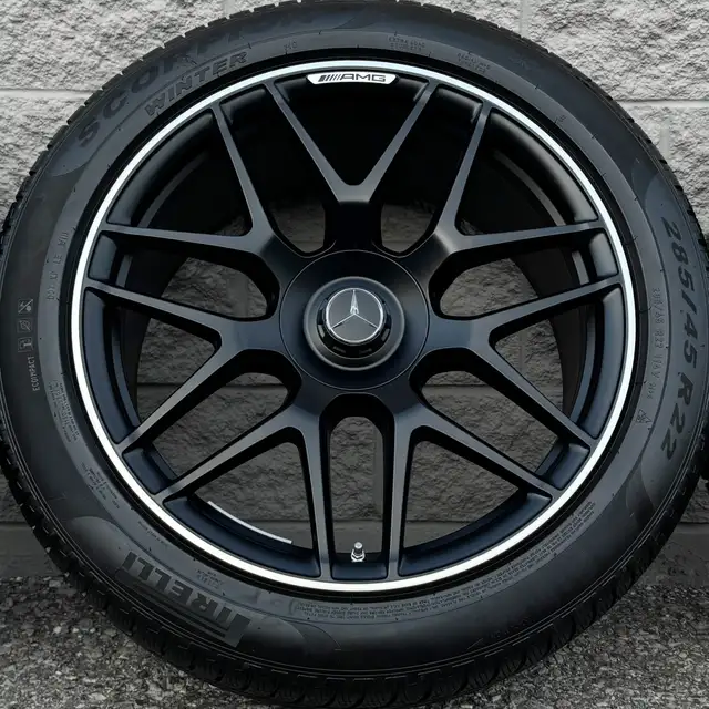 (99%) 4x MB G-Class G63 AMG 22" OEM Winter Wheels Package in Tires & Rims in City of Toronto - Image 5