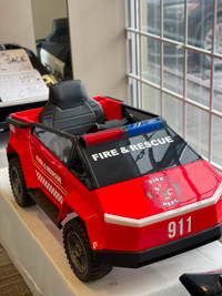 Future Fire Officer 12V Ride On Car For Kids