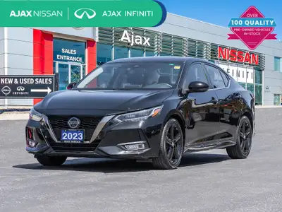 2023 Nissan Sentra SR Premium Package Super Black 2.0L 4-Cylinder DOHC 16V FWD CVT with Xtronic 4D S...