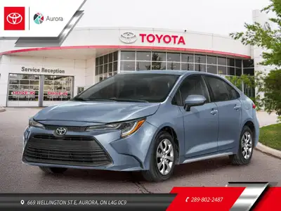 The 2026 Toyota Corolla LE CVT in a striking Classic Silver Metallic finish offers remarkable value...