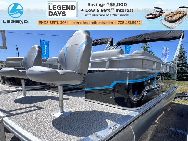 2025 Legend LE 19 RS EXT Pontoon Boat in Powerboats & Motorboats in Barrie - Image 2