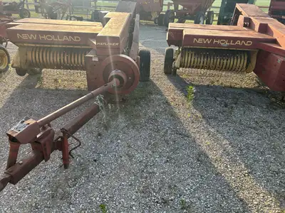 Welcome to Jeff Vanleer Farm Equipment New Holland 310 small square baler. 2 in stock. Both in worki...