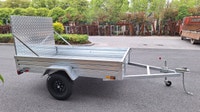 NEW 5X8 FT LANDSCAPE GALVANIZED UTILITY TRAILER ATV RAMP AWA96BA Calgary Alberta Preview
