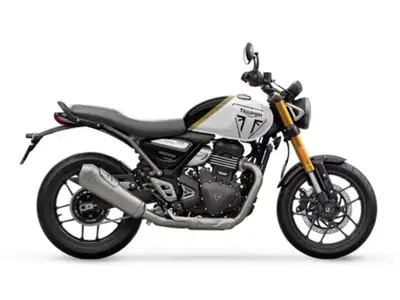 Sturgess Cycle 2026 Triumph Speed 400 Pearl Metallic White/Phantom BlackThe Speed 400 brings Triumph...