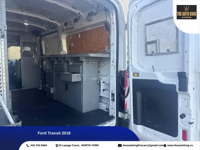 2018 Ford Transit ROOF RACK **** POWER OUTLET **** REAR SHELVES in Cars & Trucks in City of Toronto - Image 11