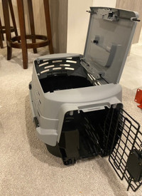 Pet Travel Carrier with Front and Top Access, 2-Door Top Load