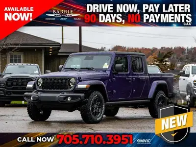 Welcome to Barrie Dodge Chrysler Jeep. The 2026 Jeep Gladiator is a bold new midsize pickup designed...