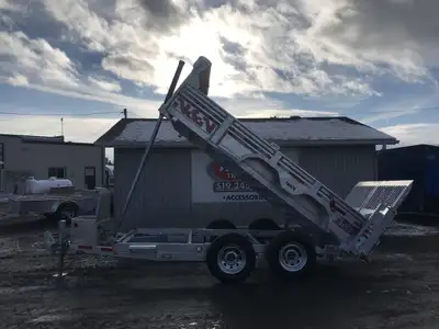 N&N INNO SERIES 6'x12' TANDEM AXLE GALVANIZED DUMP TRAILER: 5 TON WITH RAMP COMBO GATE UPGRADE Why s...