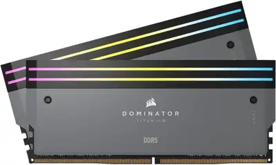 DOMINATOR TITANIUM RGB 32GB DDR5 KIT - GREY, View more