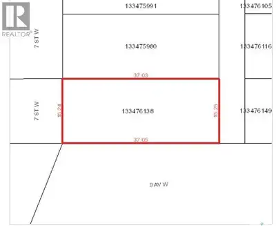 Vacant corner lot for sale in a great town of Nipawin, SK! Zone R2 – (Residential District – detache...