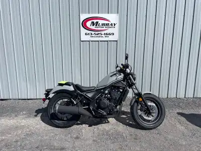 - 2026 Honda® Rebel 500 ABS Gray - Tuned for Cruising - Strong Low-end Torque - Smooth & Compact - C...