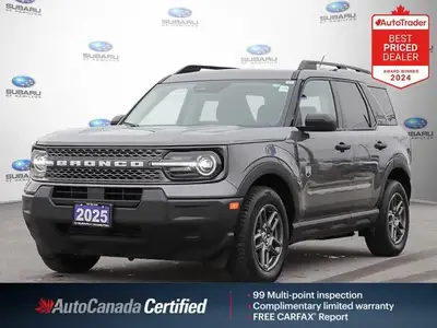 New Price! Oxford White 2025 Ford Bronco Sport Big Bend 4WD | Backup cam | Bluetooth 4WD 8-Speed Aut...