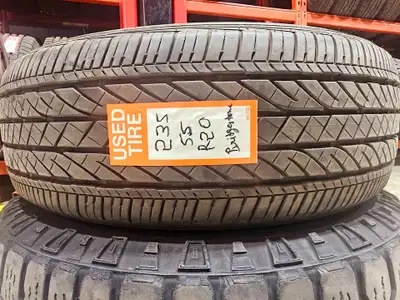 One good used P235/55R20 Bridgestone Dueller HP Sport AS install and balance $150 Loose purchase $12...
