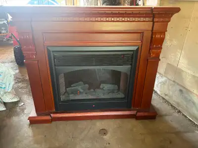 Electric fireplace, View more