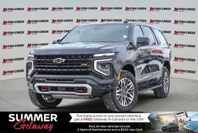 Power and precision define this black 2025 Chevrolet Tahoe Z71, with just 13,908 kilometers. Under t...