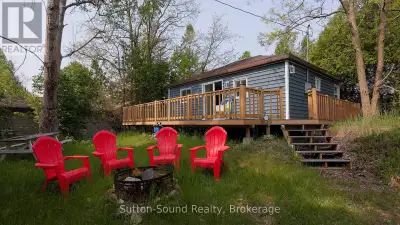 Your summer escape is calling! Just 150 metres from the sandy shores of Lake Huron, this adorable 2-...