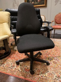 Black Fabric Desk Chair $40