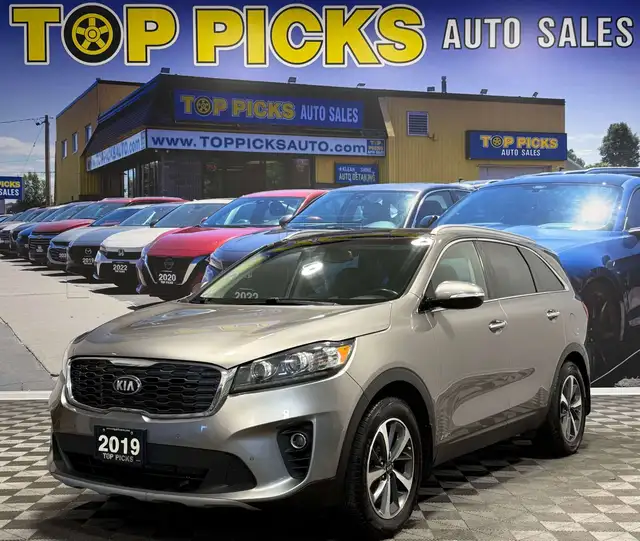 2019 Kia Sorento 7 Passenger, Leather, Sunroof, V6, Accident Fre